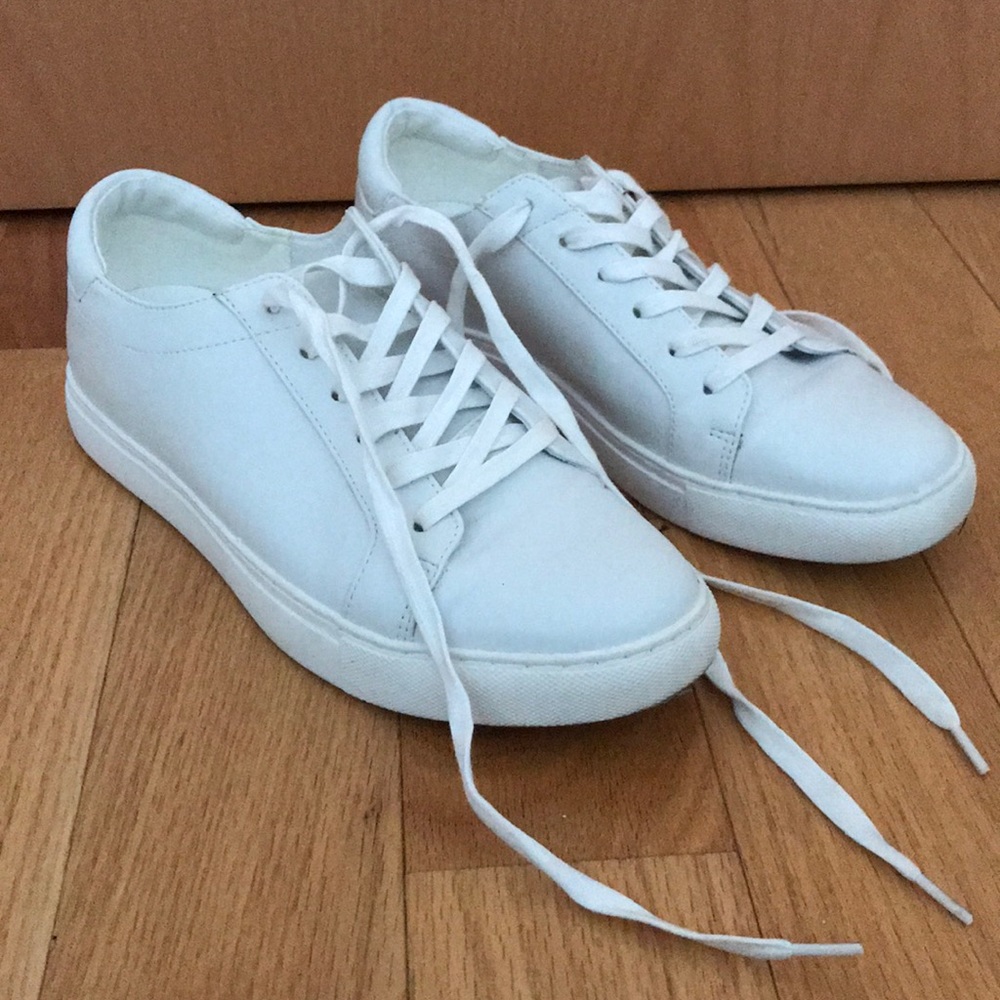 Kenneth Cole Reaction white leather sneakers, 8